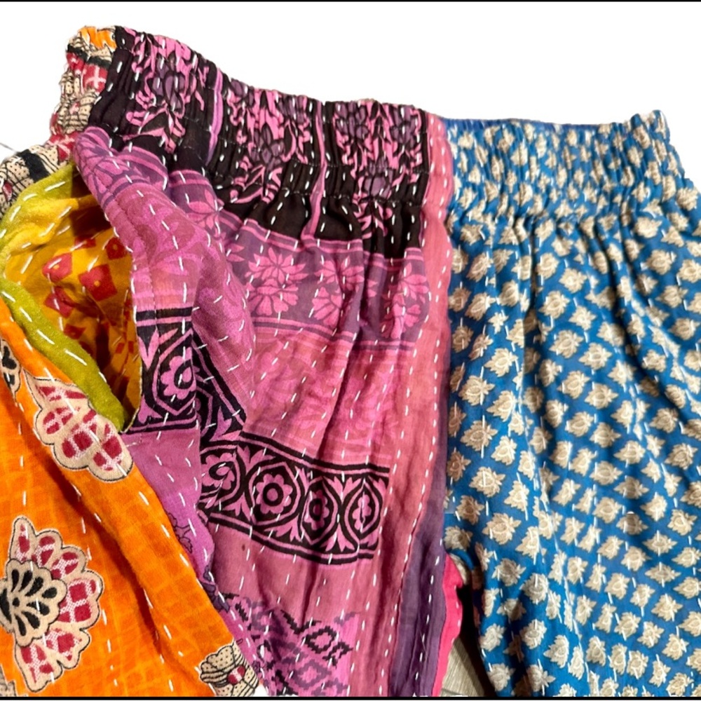 Handmade Patchwork Reversible Shorts. Size XS/S. Brand New. - Picture 4 of 9
